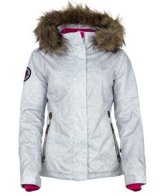 China 2010 Women Windproof Waterproof QUICK DRY Ski Jacket With Fur Hood Winter Snow Wear HC094 for sale