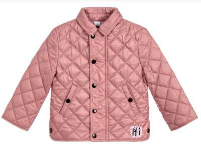 China Anti-wrinkle Baby Jacket Coats Pale Girls - Pink Quilted Jacket Clothing Set For Girls 5 Years Old for sale