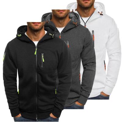 China Breathable Fleece Custom Outdoor Hooded Sweatshirt Sudaderas Para Hombre Moletom Masculin Full Zip Hoodie Men for sale