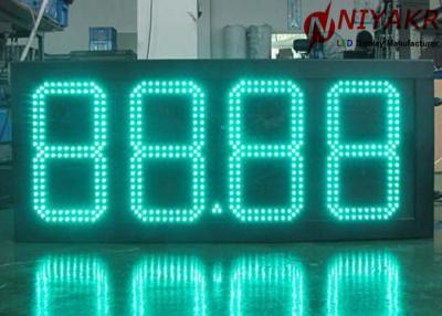 China High Brightness 16 Inch LED Gas Price Signs With Steel / Aluminum Casing Material for sale