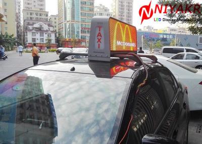 China muestras de publicidad a todo color del top del taxi de 5m m con control de la radio de 3G 4G en venta