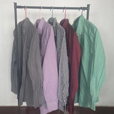 China International Clothing Mens Second Hand Shirts Used Apparels 100Kg Bullet Mixed Hong Kong Clothing Used for sale