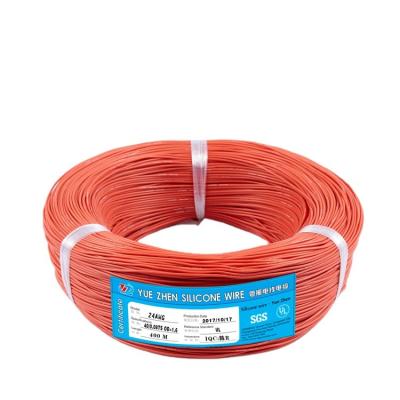 China Chinese Factory 24AWG Heating Special Soft High Temperature Silicone Tinned Copper Wire 0.2mm For RC for sale