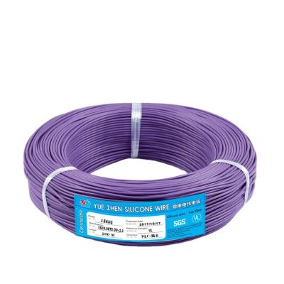 China Extra Soft Flexible High Temperature Resistant Silicone 18AWG 0.75mm Power Heating Wire And Cable for sale