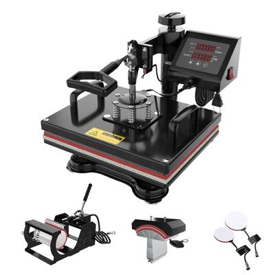 China Personalized Custom T-shirt Cap Mug Plate Heat Press Machine 5in1 Small Transfer Press Printing Machine Heat Transfer Machine for sale