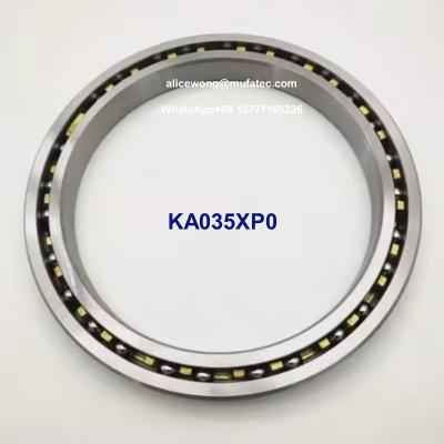 Κίνα KA035XP0 Thin Section Ball Bearings 88.9x101.6x6.35mm Open Type Brass Cage προς πώληση