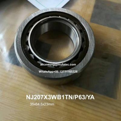 Cina NJ207X3WB1TN/P63/YA Cuscinetti per cambio per autoveicoli 35x64.5x23mm Cuscinetti a rulli cilindrici in vendita