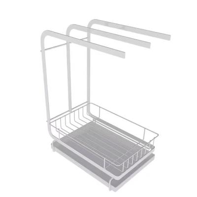 China Best Selling Viable Kitchen Utensils Dish Hanging Cloth Rack Kitchen Rag Sponge Drain Rack for sale