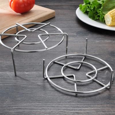 China Kitchen Sustainable Cookware Food Grade OEM Universal Round Rack Stainless Steel Steamer Cooling Rack For Food for sale