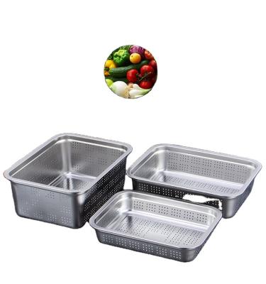 China LW Equipment Multifunctional Commercial Supplying Perforated Gastronorm GN Pan With Hole Stainless Steel for sale