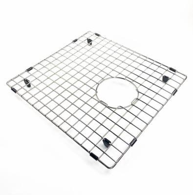 China Without Faucet Factory Supply Kitchen Stainless Steel Undermount Sink Grid With Protective AntiScratch Bumpers for sale