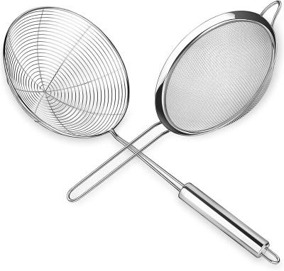 China Best Viable Selling Wire Mesh Skimmer Colander And Stainless Steel Strainer for sale