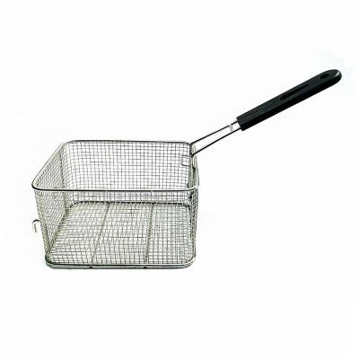 China Kitchenware Sustainable Commercial Metal Deep Fryer Basket for sale