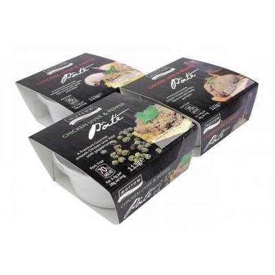 China Customized Printed Disposable Paper Cardboard Food Container Packaging Sleeves for sale