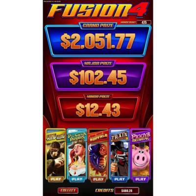 China Fusion4 Multi Slot 5 Game In 1 Slot Fusion4 Vertical Screen Gaming Panel Video Slot Game Machine HW-SG-10-1 for sale