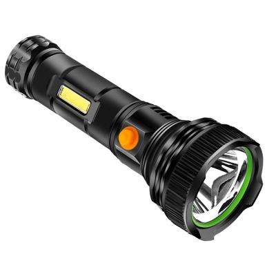 China Wholesale Powerful Flashlights Camping Zoom Tactical Rechargeable Hand Torch Light Waterproof Led Flashlight for sale