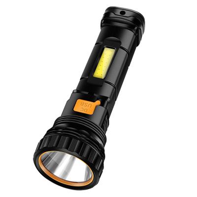 China Multifunctional Rechargeable Safety Wearproof Outdoor LED Torch Light Solar Powered Cheap Instant Light Flashlight for sale