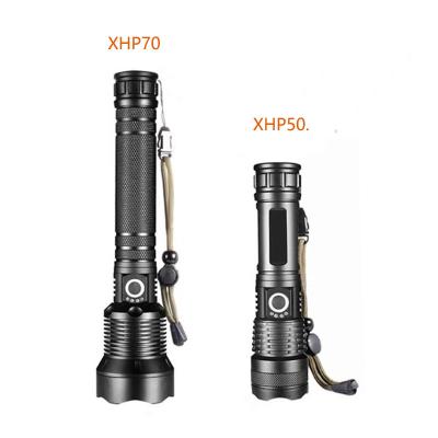 China High Quality Adjustable Focus Led Flashlight Out Door Lighting Tool Aluminum Bright Light Flashlight USB Charging Portable Waterproof Flashlight for sale