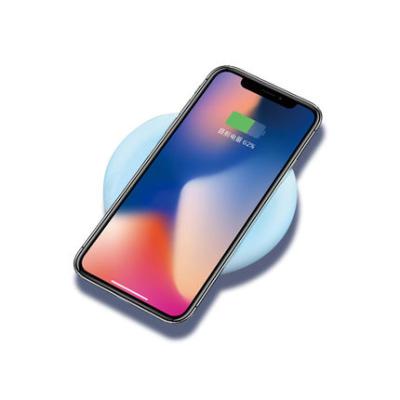 China Fast Charging Support 50000 mAh Wireless Charger Rounded With LED Pad Wireless Charging Mobile Phone Charger Fast Charging for sale