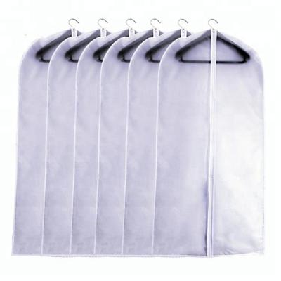 China Viable Wholesale Zippered Breathable Clear Garment Bag Suit Cover for sale