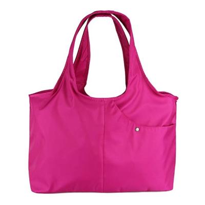 China Waterproof Women Shape Large Shoulder Tote Handbag Waterproof Tote Bag Travel Multifunctional Nylon Shoulder Bag for sale