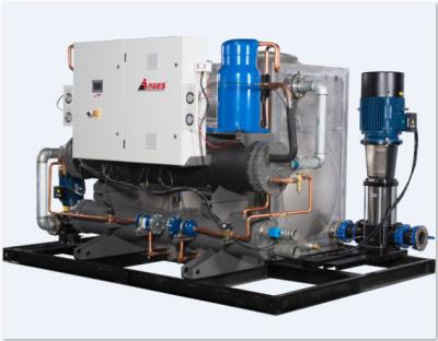 Cina Industrial 373.9kw Water Cooled Screw Type Chiller Shell and Tube in vendita