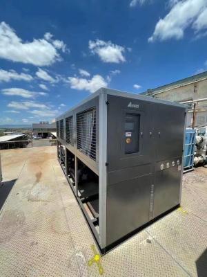 China PLC Controlled Panasonic Air Cooled Screw Type Chiller With R410a Refrigerant for sale