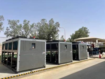 Chine Chiller à vis refroidi à l'air de 120 chevaux chiller à compresseur Hanbell 120 tonnes Machine de refroidissement à l'air pour usine de plastique à vendre