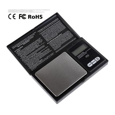 China Low MOQ 0.01g 120*60*21mm High Precision Digital Notebook Accurate Pocket Scale for sale