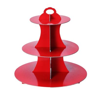 China Disposable Wholesale Custom Wedding Cake Stand Cardboard Pop Paper Cake Display Stand For Kids Shown for sale