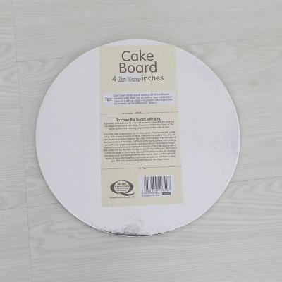 China Best Selling Disposable Mousse Cake Panel Round Silver Convenient Cake Panels For Household for sale