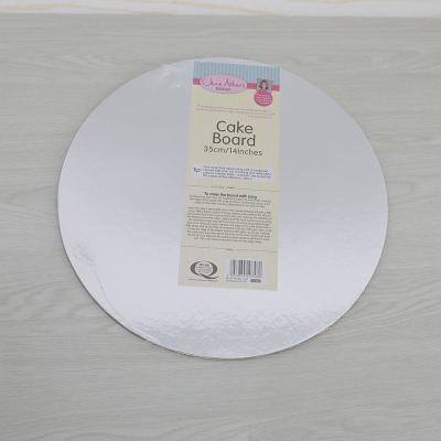 China Hot Sale Disposable Silver Round Convenient Cake Tools Domestic14 Inch Paper Cake Boards For Any Occasion for sale