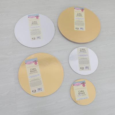 China High Quality Disposable Cake Board Durable Porcelain Supply Round Eco-friendly Customizable Paper Cake Board for sale