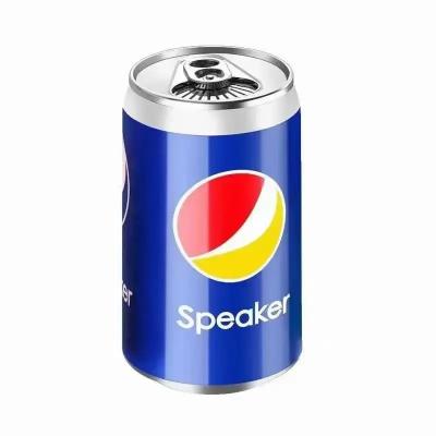 China 2023 Phone Function Logo Beer Can Shape Mini Bluetooth Promotional Custom Radio Hot Selling Portable Speaker for sale