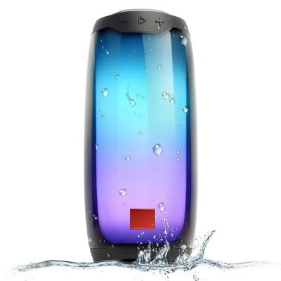 China 2023 Function Phone Pulse 4 Radio Speaker New 360 Degree LED Light Sound Powerful BT 5.0 Bass Colorful Speakers Portable Deep Speakers for sale