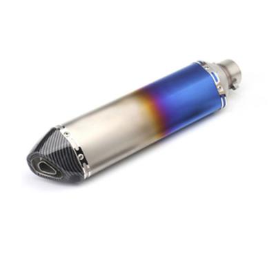 China Factory Direct Sale 2021 Luxury Multicolor Modified Universal Hexagon Exhaust Pipe Motorcycle Exhaust Muffler for sale