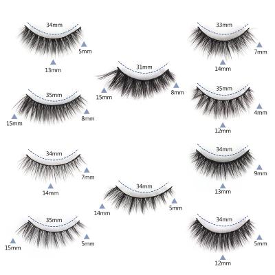 China Hollyren Thick Ready to Ship 10 Pairs Natural Mink Lashes3d False False Eyelash Sets Wholesale Vendor from Lashbook for sale