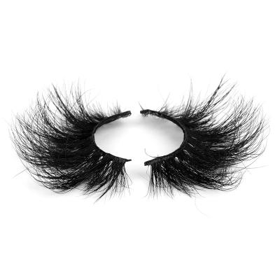 China Wholesale Luxury Siberian Cruelty Long 25mm Fluffy Free Regular Curl & Luxury Design 100% Mink Lashes Real Lashes 3d Lashes Mink Lashes Tapered Strip for sale