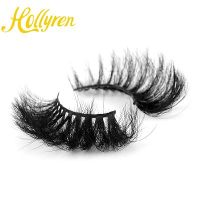 China Fluffy / 3d Effect / 25Mm Dense Mink Lashes Hollyren Fluffy Messy 3d Eyelashes Wholesale Lashes3d Lasheswholesale wholesale seller for sale