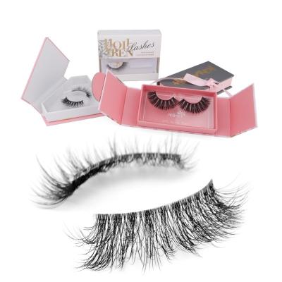 China Dual Layer 3D / Hollyrem 3d Mink Lashes Bulk Light Tapered Mink Lashes Wholesaler USA With Custom Bundles for sale