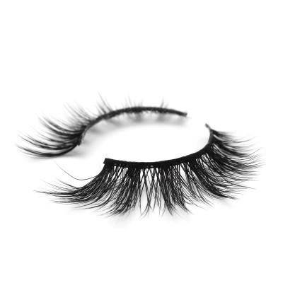 China Wholesale Custom Natural Hollyren Clean Fake Fluffy Mink Eyelashes With Brand Eyelash Packaging Box for sale