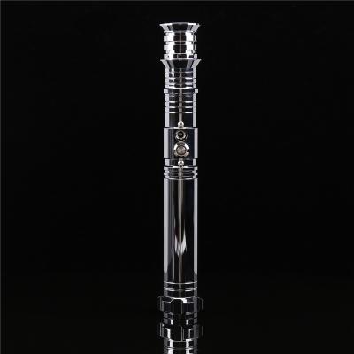 China Aluminum Alloy 6063 Lightsaber Heavy Dueling Saber Metal Grip TXQ Grip With Light Blaster Sound Lock Up Flash On Black Clash Light Saber for sale