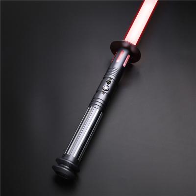 China Duel Fighting Saber Metal 6063 Aluminum Alloy Lightsaber TXQ Handle With Light Blaster Sound Lock Up Flash On Black Clash Light Saber for sale