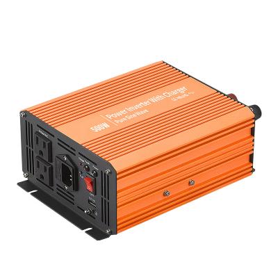 China Mppt Power 500W 12/24/48 VDC Hybrid Power Inverter Portable Power Station to AC Car Power Inverter YH-SGPC500 for sale