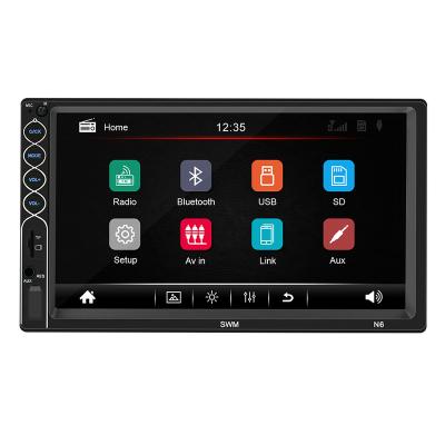 China Stereo 2 Din Car MP5 Stereo with BT 7inch HD Car Multimedia Receiver Phonelink USB SD AUX Input Car Audio MP5 Player for sale