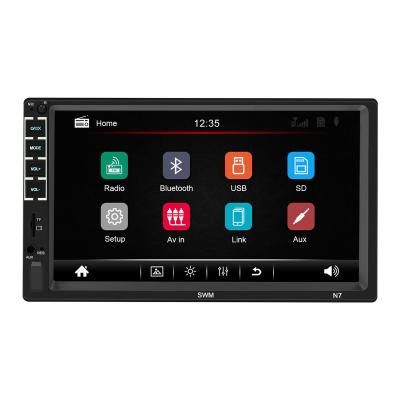 China Apple Carplay 2 Din Car Stereo 7 Inch Touch Screen Autoradio With Android FM Radio TF/USB/AUX Auto Mirror Link Car MP5 Player for sale