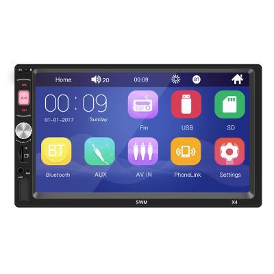 China Car MP5 Receiver FM Touch Screen Din Stereo Car Multimedia Player 2 Support Mirror Link Radio For Phone, WiFi, GPS, USB Port for sale