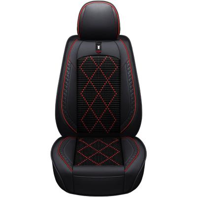 China The Front Car Seat Cover Pu Leather 100% Waterproof Durable Car Seat Cover Full Set Universal Car Seat for sale