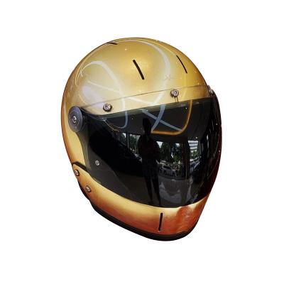 China Adjustable Double Shielding High Hardness Carbon Fiber Safety Helmets Adult Customized Model Motorcycles Helmet for sale