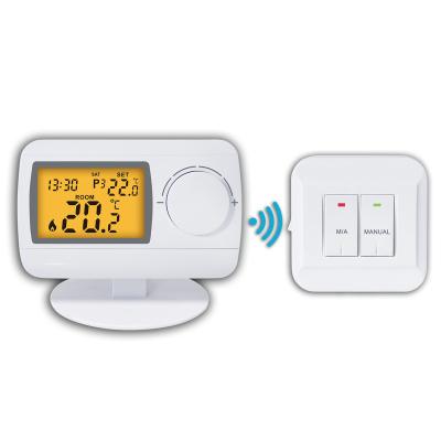 China EUROPEAN OEM Wireless Electric Room Heating RF Thermostat To Boiler for sale